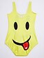 levne Bikini a plavky-Dámské Květinový Žlutá Jednodílné Plavky Plavky Tisk Jedna velikost Žlutá