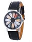 economico Orologi al quarzo-Per donna Orologio alla moda Quarzo Di similpelle trapuntata Nero / Bianco / Blu Quadrante grande Analogico Donne Casual - Bianco Nero Rosso Un anno Durata della batteria