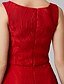 cheap Prom Dresses-A-Line Minimalist Dress Cocktail Party Tea Length Sleeveless Boat Neck Lace with Lace 2022 / Prom