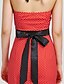 cheap Women&#039;s Dresses-Women&#039;s Bodycon Knee Length Dress Red Sleeveless Red Polka Dot Split Fall Summer Halter Neck Vintage Sophisticated Belt Not Included Slim S M L XL XXL 3XL / Plus Size / Plus Size