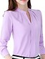 ieftine Bluze mărime mare-Pentru femei Bluză Mată Stil Nautic Muncă Manșon Lung Topuri Șic Stradă Alb Roz Îmbujorat Albastru Deschis