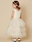 cheap Flower Girl Dresses-A-Line Ankle Length Flower Girl Dress Cute Prom Dress Satin with Sash / Ribbon Fit 3-16 Years