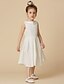 cheap Flower Girl Dresses-A-Line Knee Length Flower Girl Dress Wedding Cute Prom Dress Cotton with Pearls Fit 3-16 Years