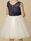 cheap Flower Girl Dresses-A-Line Knee Length Flower Girl Dress Cute Prom Dress Tulle with Sash / Ribbon Fit 3-16 Years