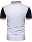 cheap Classic Polo-Men&#039;s Golf Shirt Color Block Striped Collar Shirt Collar White Black Dark Gray Navy Blue Short Sleeve Daily Work Patchwork Slim Tops Basic Streetwear / Summer / Summer