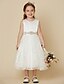 preiswerte Kleider für die Blumenmädchen-Prinzessin Knie-Länge Blumenmädchenkleid Hochzeit Süßes Ballkleid Satin mit Schärpe / Band Fit 3-16 Jahre