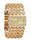 cheap Bracelet Watches-Women&#039;s Bracelet Watch Wrist Watch Diamond Watch Quartz Luxury Chronograph Casual Watch Imitation Diamond Analog Gold Silver / One Year