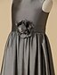 cheap Flower Girl Dresses-A-Line Knee Length Flower Girl Dress Cute Prom Dress Taffeta with Sash / Ribbon Fit 3-16 Years