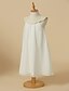 cheap Flower Girl Dresses-Sheath / Column Knee Length Flower Girl Dress First Communion Cute Prom Dress Chiffon with Beading Fit 3-16 Years