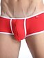 baratos Moda Íntima Exótica para Homem-Homens Básico Sexy Cueca Boxer - Normal, Sólido Cintura Baixa Preto Branco Azul S M L