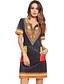 cheap Women&#039;s Dresses-Women&#039;s 2020 Black / Red Blue Dress Basic Summer Daily Sheath Geometric S M High Waist