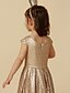 cheap Flower Girl Dresses-A-Line Tea Length Flower Girl Dress Cute Prom Dress Sequined with Sequin Fit 3-16 Years