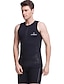 cheap Wetsuits &amp; Diving Suits-Dive&amp;Sail Men&#039;s Wetsuit Top 3mm Neoprene Top Thermal Warm Quick Dry High Elasticity Sleeveless Swimming Diving Surfing Scuba Solid Colored Spring Summer Winter / Athleisure