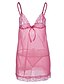 preiswerte Sexy Dessous-Damen Gitter Sexy Babydoll &amp; slips Roben Nachtwäsche Solide Schwarz / Purpur / Rosa S M L