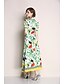 זול שמלות נשים-מקסי דפוס, גיאומטרי נדן שמלה קיץ סגנון סיני בגדי ריקוד נשים