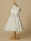 Χαμηλού Κόστους Λουλουδάτα φορέματα για κορίτσια-Γραμμή Α Μέχρι το γόνατο Φόρεμα για Κοριτσάκι Λουλουδιών Γάμου Χαριτωμένο φόρεμα χορού Σιφόν με Ζώνη / Κορδέλα Κατάλληλο 3-16 ετών