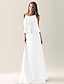cheap Bridesmaid Dresses-Sheath / Column Spaghetti Strap Floor Length Chiffon Bridesmaid Dress with Draping by LAN TING BRIDE®