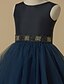 cheap Flower Girl Dresses-Princess Knee Length Flower Girl Dress Cute Prom Dress Taffeta with Sash / Ribbon Fit 3-16 Years