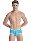 baratos Moda Íntima Exótica para Homem-Homens Básico Sexy Cueca Boxer - Normal, Sólido Cintura Baixa Preto Branco Azul S M L