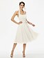 cheap Bridesmaid Dresses-A-Line Halter Neck Knee Length Chiffon Bridesmaid Dress with Sash / Ribbon / Bow(s) / Pleats