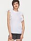 cheap Plus Size Tops-Women&#039;s Blouse Solid Colored Sleeveless Daily Tops Gray Royal Blue White / Going out