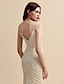 olcso Menyasszonyi ruhák-Sellő fazon V-alakú Seprő uszály Csipke / Tüll Spagetti pántok Sexy Extra méret Esküvői ruhák val vel Csipke 2020
