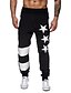 ieftine Pantaloni &amp; Pantaloni Scurți Bărbați-Bărbați De Bază Zvelt Sport Pantaloni Sport Pantaloni Geometric Lungime totală Negru Gri Deschis Gri Închis / Vară