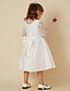 cheap Flower Girl Dresses-A-Line Knee Length Flower Girl Dress Cute Prom Dress Lace with Sash / Ribbon Fit 3-16 Years