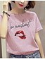 cheap Plus Size Tops-Women&#039;s T shirt Geometric Crew Neck Daily Short Sleeve Tops Pink Gray Yellow