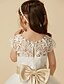 cheap Flower Girl Dresses-A-Line Knee Length Flower Girl Dress Cute Prom Dress Satin with Sash / Ribbon Fit 3-16 Years
