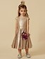 cheap Flower Girl Dresses-A-Line Tea Length Flower Girl Dress Cute Prom Dress Sequined with Sequin Fit 3-16 Years