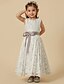 cheap Flower Girl Dresses-A-Line Tea Length Flower Girl Dress Cute Prom Dress Satin with Sash / Ribbon Fit 3-16 Years