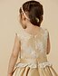 お買い得  子供用ドレス-プリンセス セミロング丈 フラワーガールドレス かわいいウエディング ドレス レース ととも​​に サッシュ／リボン フィット 3-16 歳
