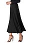 お買い得  プラスサイズのボトムス-女性用 ストリートファッション ブランコ スカート 日常 祝日 ソリッド プリーツ ブラック S M L / リボン