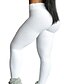 preiswerte Sexy Bodys-Damen Grundlegend Legging Solide Gerüscht Mittlere Taillenlinie Weiß Schwarz Grün S M L