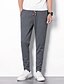 cheap Sweatpants-Men&#039;s Harem Sweatpants Trousers Pleated Solid Colored Full Length Daily Linen Simple Harlem Pants Slim Black Light gray / Spring / Plus Size