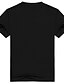 cheap Men&#039;s Tees &amp; Tank Tops-Men&#039;s Daily Basic Plus Size Cotton T-shirt - Letter Print Round Neck Black / Short Sleeve / Summer