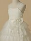 cheap Flower Girl Dresses-Ball Gown Ankle Length Flower Girl Dress First Communion Cute Prom Dress Lace with Bow(s) Fit 3-16 Years