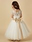 cheap Flower Girl Dresses-A-Line Knee Length Flower Girl Dress Cute Prom Dress Satin with Sash / Ribbon Fit 3-16 Years