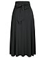 preiswerte Unterteile für Frauen in Übergrößen-Damen Strassenmode Schaukel Röcke Täglich Festtage Einfarbig Gefaltet Schwarz S M L / Schleife