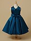 cheap Flower Girl Dresses-Princess Knee Length Flower Girl Dress Pageant &amp; Performance Cute Prom Dress Satin with Sash / Ribbon Fit 3-16 Years