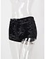 cheap Plus Size Bottoms-Women&#039;s Weekend Slim Shorts Pants Solid Colored Black Blushing Pink Wine S M L