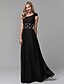 cheap Special Occasion Dresses-A-Line Elegant Dress Prom Formal Evening Floor Length Sleeveless One Shoulder Chiffon with Beading Side Draping Flower 2024