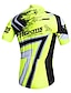 cheap Women&#039;s Cycling Clothing-21Grams Men&#039;s Cycling Jersey Short Sleeve Bike Jersey Top with 3 Rear Pockets Mountain Bike MTB Road Bike Cycling Breathable Quick Dry Sweat wicking Green Yellow Orange Sports Clothing Apparel