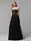 cheap Evening Dresses-A-Line Sparkle &amp; Shine Dress Prom Formal Evening Floor Length Sleeveless Sweetheart Lace with Beading Appliques 2024