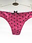 abordables Panties-Mujer Estampado Sexy Tanga - Tallas Grandes, A Lunares 4 Piezas Baja cintura Arco Iris M L XL