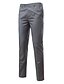 cheap Chinos-Men&#039;s Dress Pants Solid Colored Full Length Pants Daily Work Cotton Slim Black Gray