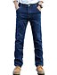 baratos Calças &amp; Calções para Homem-Homens Básico Diário Final de semana Delgado Algodão Jeans Calças Sólido Cintura Alta Azul 29 30 31