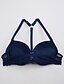 cheap Bras-Women&#039;s Push Up Bras Triangle Cup Solid Colored Others Sexy Wine Black