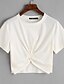 ieftine Tricouri Damă-Pentru femei Stil Nautic Tricou Bumbac De Bază - Mată În Cruce Negru / Vară